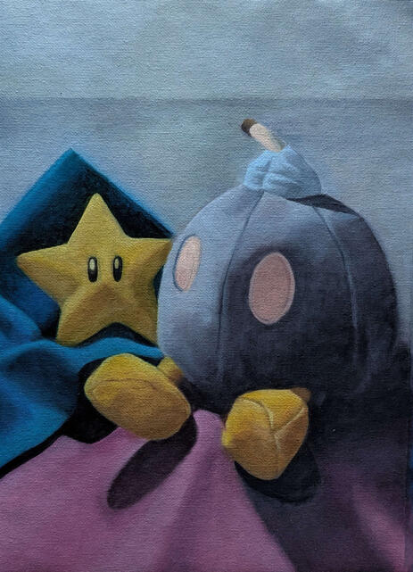 Bomb and Start (Traditional Realism in Oil)